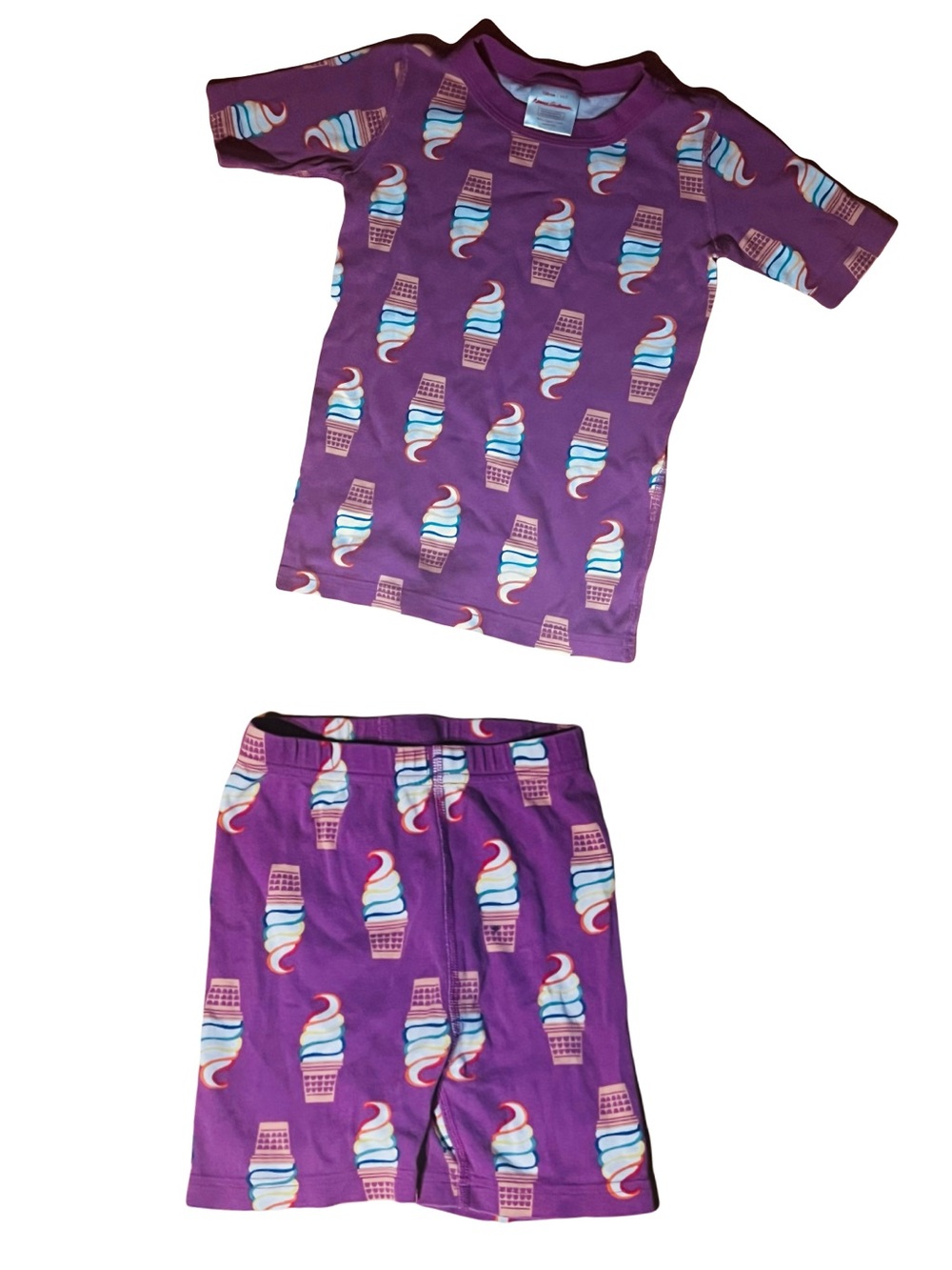 Hanna Andersson Purple Ice Cream Cone Pajamas